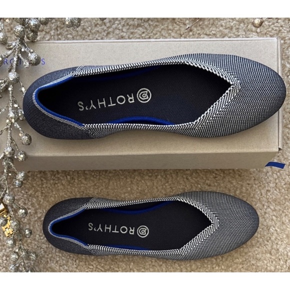 NWT Rothy’s Round-Toe Grey Birdseye - Picture 1 of 11